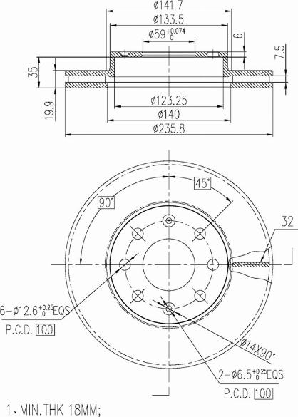 A.Z. Meisterteile AZMT-44-024-1169 - Brake Disc car-mod.net