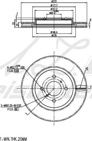 A.Z. Meisterteile AZMT-44-024-1831 - Brake Disc car-mod.net