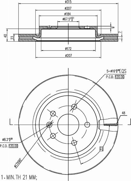 A.Z. Meisterteile AZMT-44-024-1398 - Brake Disc car-mod.net