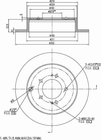 A.Z. Meisterteile AZMT-44-024-1376 - Brake Disc car-mod.net