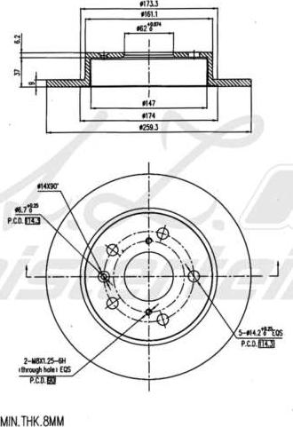 A.Z. Meisterteile AZMT-44-024-1747 - Brake Disc car-mod.net