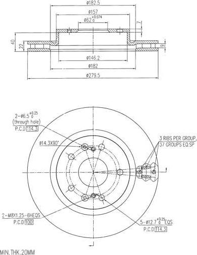 A.Z. Meisterteile AZMT-44-024-2445 - Brake Disc car-mod.net