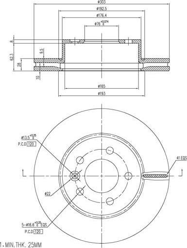 A.Z. Meisterteile AZMT-44-024-2440 - Brake Disc car-mod.net