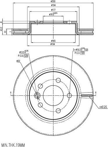 A.Z. Meisterteile AZMT-44-024-2442 - Brake Disc car-mod.net