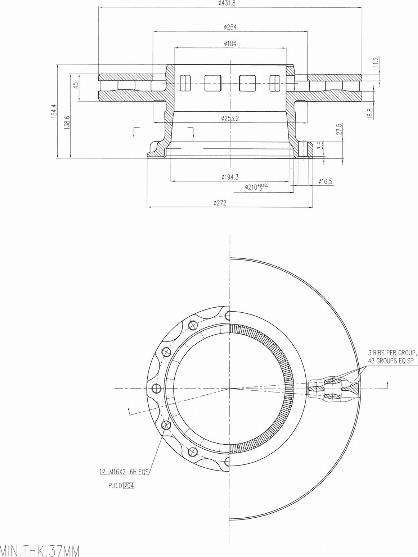 A.Z. Meisterteile AZMT-44-024-2423 - Brake Disc car-mod.net