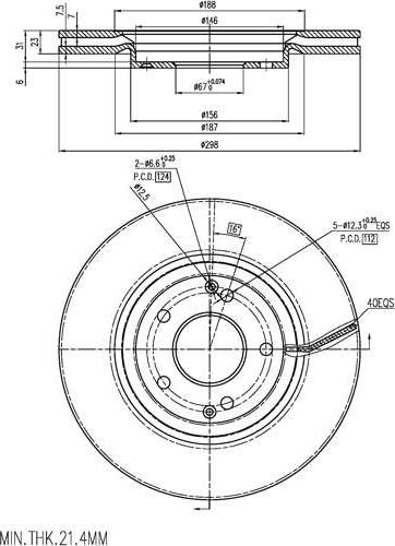 A.Z. Meisterteile AZMT-44-024-2502 - Brake Disc car-mod.net