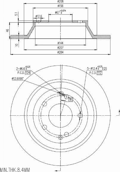 A.Z. Meisterteile AZMT-44-024-2521 - Brake Disc car-mod.net