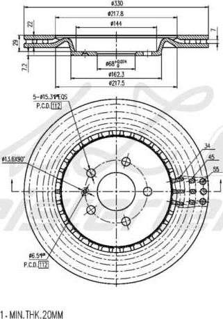 A.Z. Meisterteile AZMT-44-024-2282 - Brake Disc car-mod.net