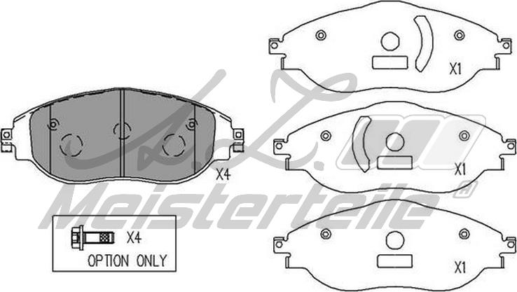 A.Z. Meisterteile AZMT-44-022-1999 - Brake Pad Set, disc brake car-mod.net