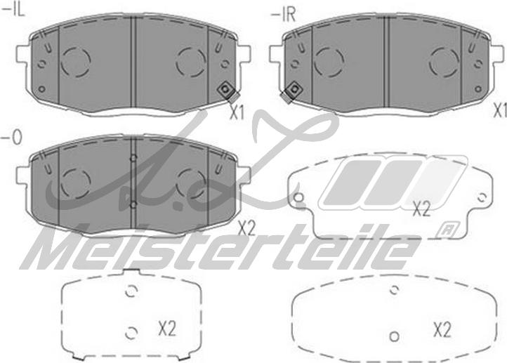 A.Z. Meisterteile AZMT-44-022-1996 - Brake Pad Set, disc brake car-mod.net