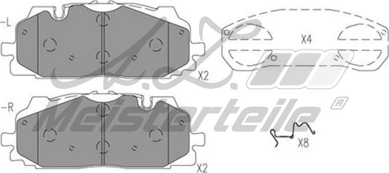 A.Z. Meisterteile AZMT-44-022-1983 - Brake Pad Set, disc brake car-mod.net