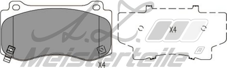 A.Z. Meisterteile AZMT-44-022-1978 - Brake Pad Set, disc brake car-mod.net