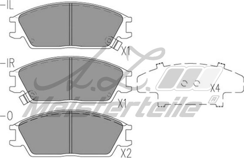 A.Z. Meisterteile AZMT-44-022-1493 - Brake Pad Set, disc brake car-mod.net