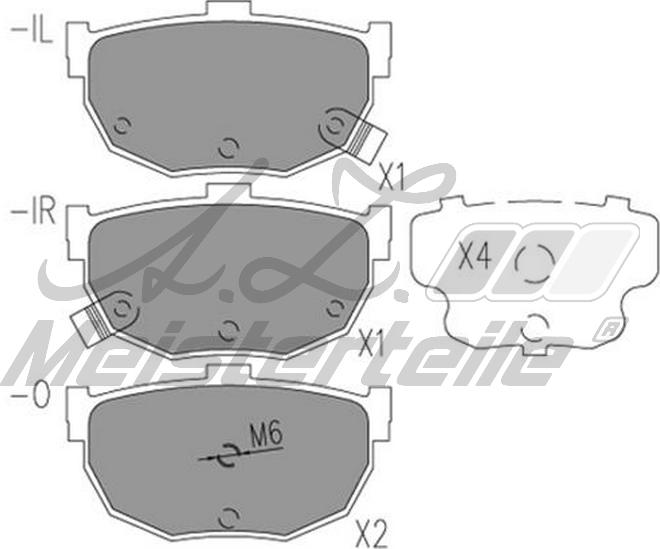 A.Z. Meisterteile AZMT-44-022-1530 - Brake Pad Set, disc brake car-mod.net