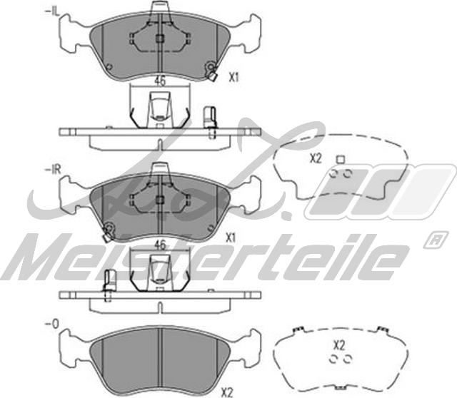 A.Z. Meisterteile AZMT-44-022-1575 - Brake Pad Set, disc brake car-mod.net