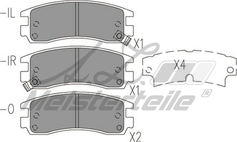 A.Z. Meisterteile AZMT-44-022-1694 - Brake Pad Set, disc brake car-mod.net