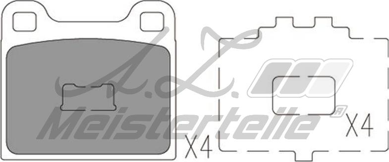 A.Z. Meisterteile AZMT-44-022-1619 - Brake Pad Set, disc brake car-mod.net