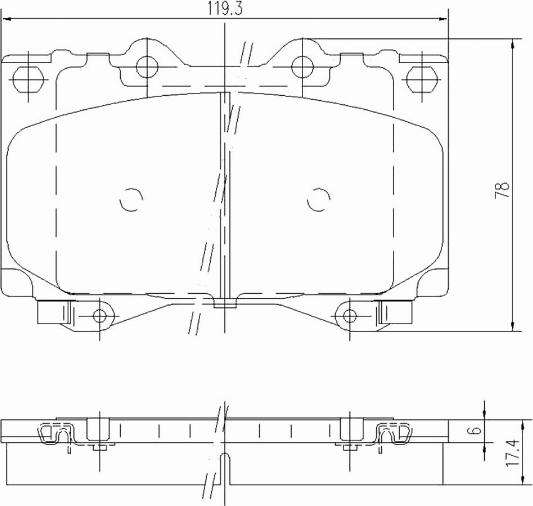 A.Z. Meisterteile AZMT-44-022-1108 - Brake Pad Set, disc brake car-mod.net