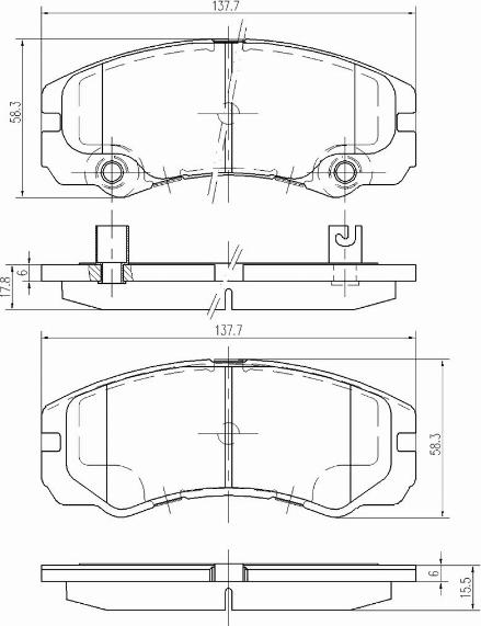 A.Z. Meisterteile AZMT-44-022-1127 - Brake Pad Set, disc brake car-mod.net