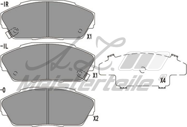 A.Z. Meisterteile AZMT-44-022-1856 - Brake Pad Set, disc brake car-mod.net