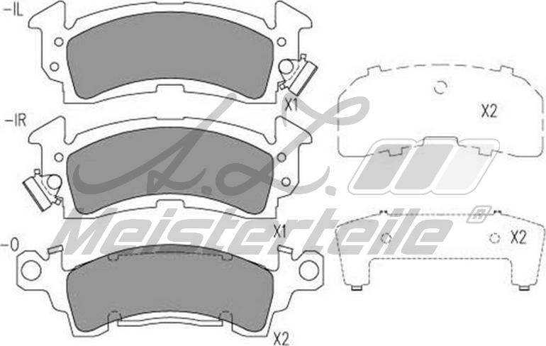 A.Z. Meisterteile AZMT-44-022-1860 - Brake Pad Set, disc brake car-mod.net