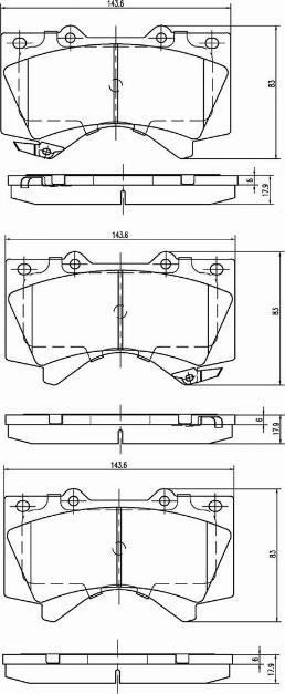 A.Z. Meisterteile AZMT-44-022-1333 - Brake Pad Set, disc brake car-mod.net