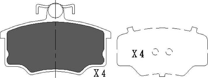 A.Z. Meisterteile AZMT-44-022-1210 - Brake Pad Set, disc brake car-mod.net