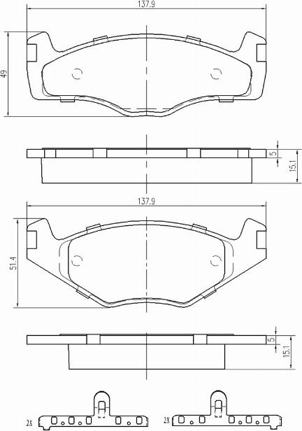 A.Z. Meisterteile AZMT-44-022-1286 - Brake Pad Set, disc brake car-mod.net