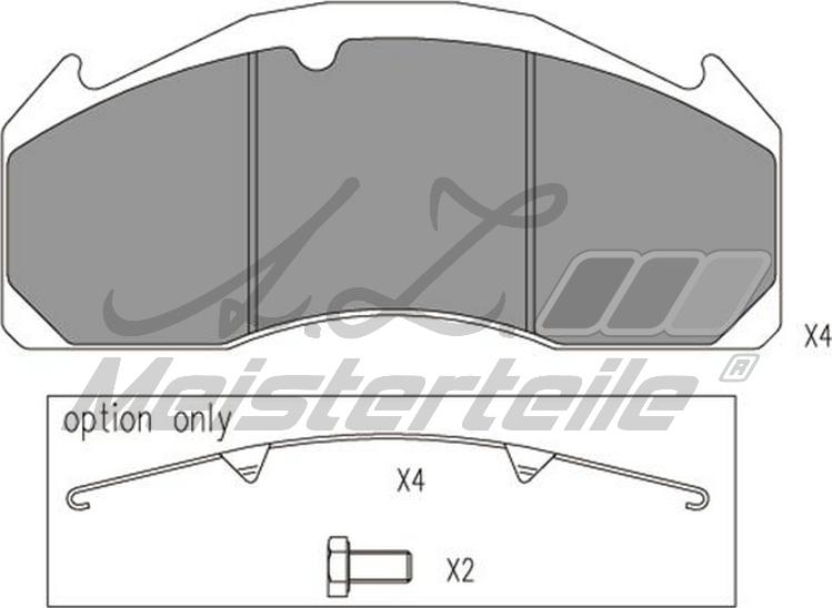 A.Z. Meisterteile AZMT-44-022-2446 - Brake Pad Set, disc brake car-mod.net