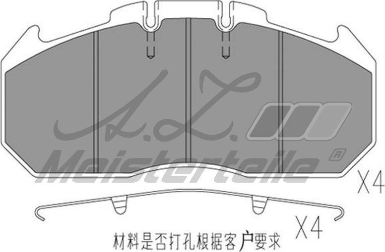 A.Z. Meisterteile AZMT-44-022-2447 - Brake Pad Set, disc brake car-mod.net
