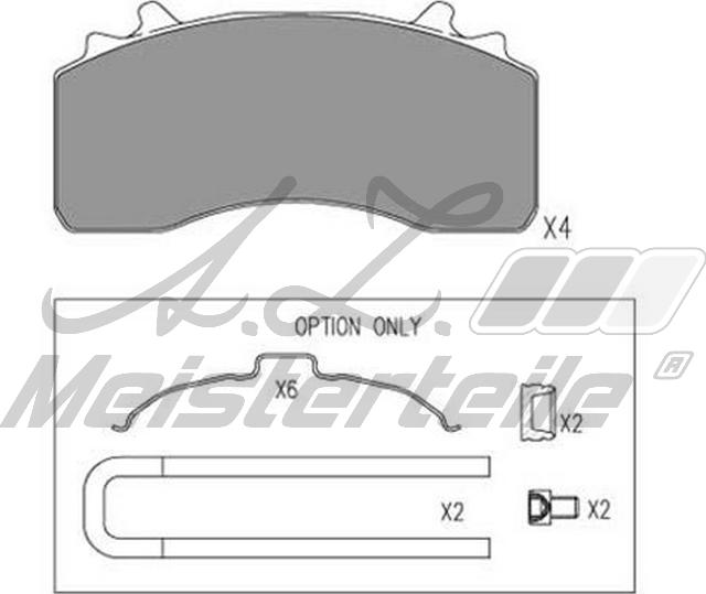 A.Z. Meisterteile AZMT-44-022-2450 - Brake Pad Set, disc brake car-mod.net