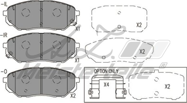 A.Z. Meisterteile AZMT-44-022-2452 - Brake Pad Set, disc brake car-mod.net