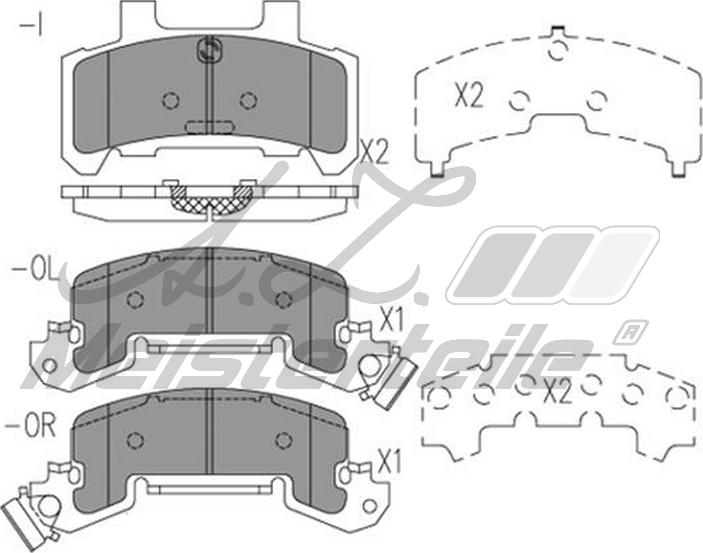 A.Z. Meisterteile AZMT-44-022-2457 - Brake Pad Set, disc brake car-mod.net