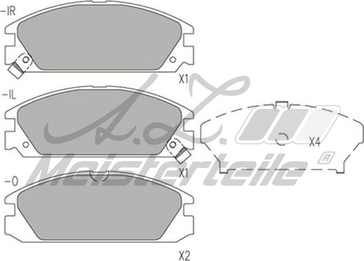 A.Z. Meisterteile AZMT-44-022-2416 - Brake Pad Set, disc brake car-mod.net