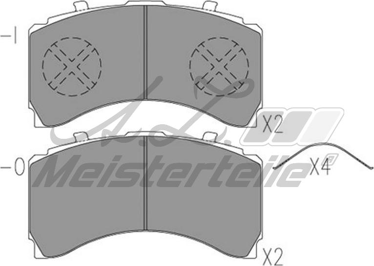 A.Z. Meisterteile AZMT-44-022-2040 - Brake Pad Set, disc brake car-mod.net