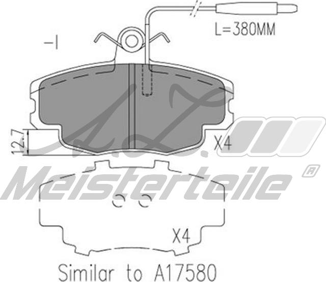 A.Z. Meisterteile AZMT-44-022-2137 - Brake Pad Set, disc brake car-mod.net