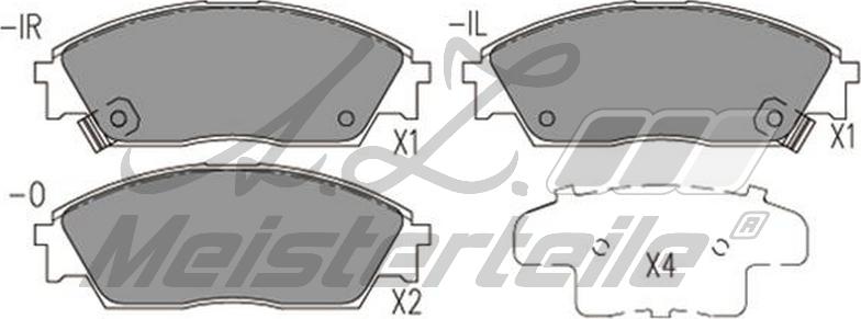 A.Z. Meisterteile AZMT-44-022-2393 - Brake Pad Set, disc brake car-mod.net