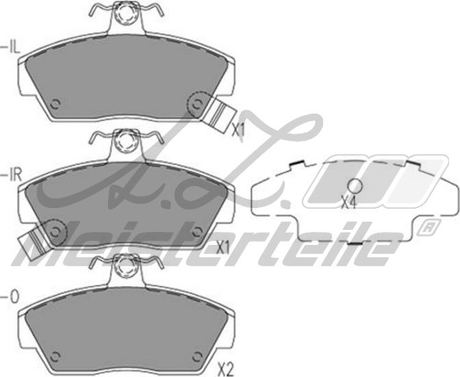 A.Z. Meisterteile AZMT-44-022-2349 - Brake Pad Set, disc brake car-mod.net