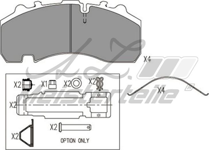 A.Z. Meisterteile AZMT-44-022-2364 - Brake Pad Set, disc brake car-mod.net