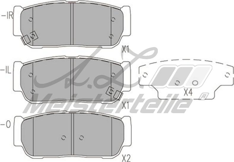 A.Z. Meisterteile AZMT-44-022-2301 - Brake Pad Set, disc brake car-mod.net