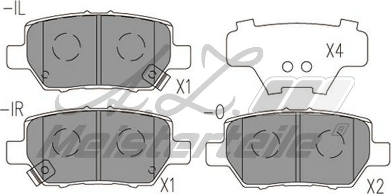 A.Z. Meisterteile AZMT-44-022-2312 - Brake Pad Set, disc brake car-mod.net