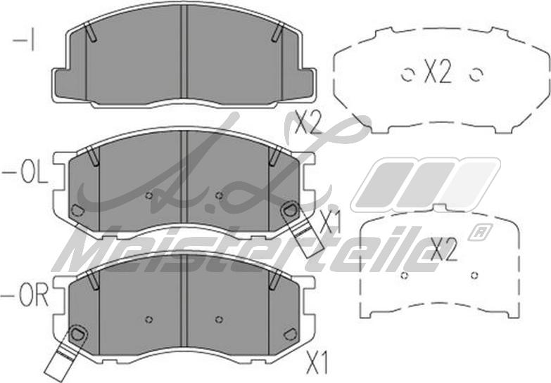A.Z. Meisterteile AZMT-44-022-2323 - Brake Pad Set, disc brake car-mod.net
