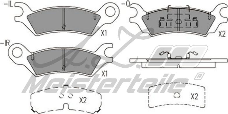 A.Z. Meisterteile AZMT-44-022-2245 - Brake Pad Set, disc brake car-mod.net