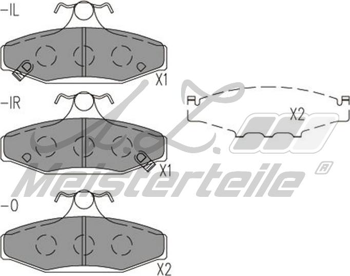 A.Z. Meisterteile AZMT-44-022-2267 - Brake Pad Set, disc brake car-mod.net