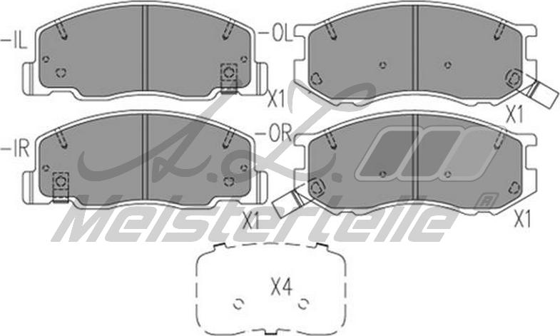 A.Z. Meisterteile AZMT-44-022-2271 - Brake Pad Set, disc brake car-mod.net