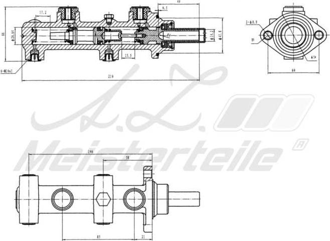 A.Z. Meisterteile AZMT-44-110-1049 - Brake Master Cylinder car-mod.net