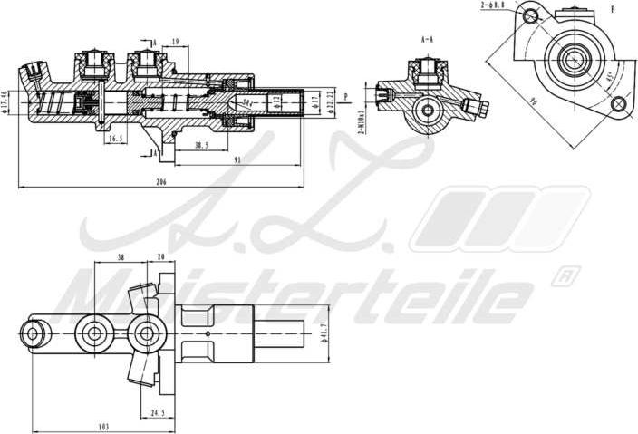 A.Z. Meisterteile AZMT-44-110-1050 - Brake Master Cylinder car-mod.net