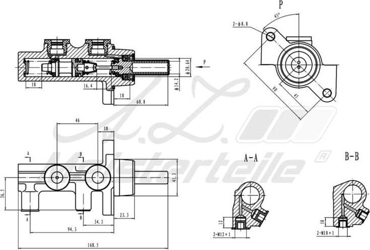 A.Z. Meisterteile AZMT-44-110-1062 - Brake Master Cylinder car-mod.net