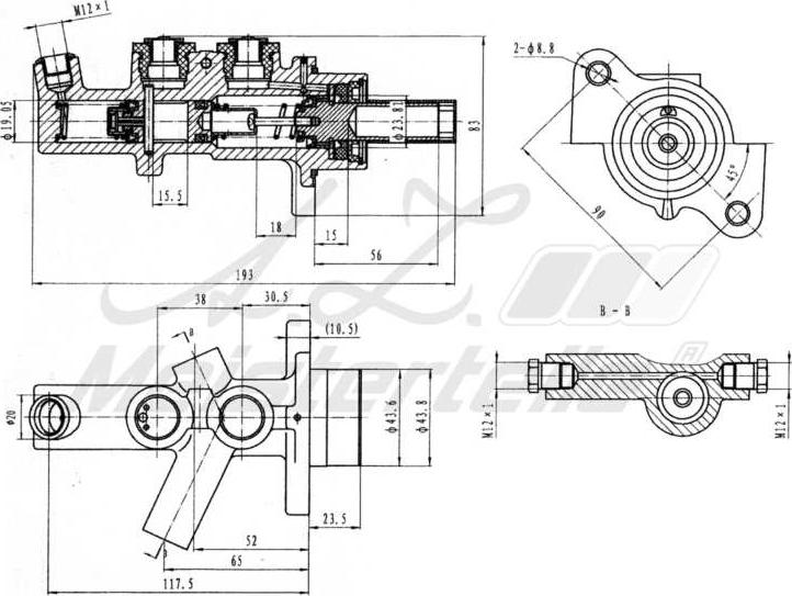 A.Z. Meisterteile AZMT-44-110-1083 - Brake Master Cylinder car-mod.net
