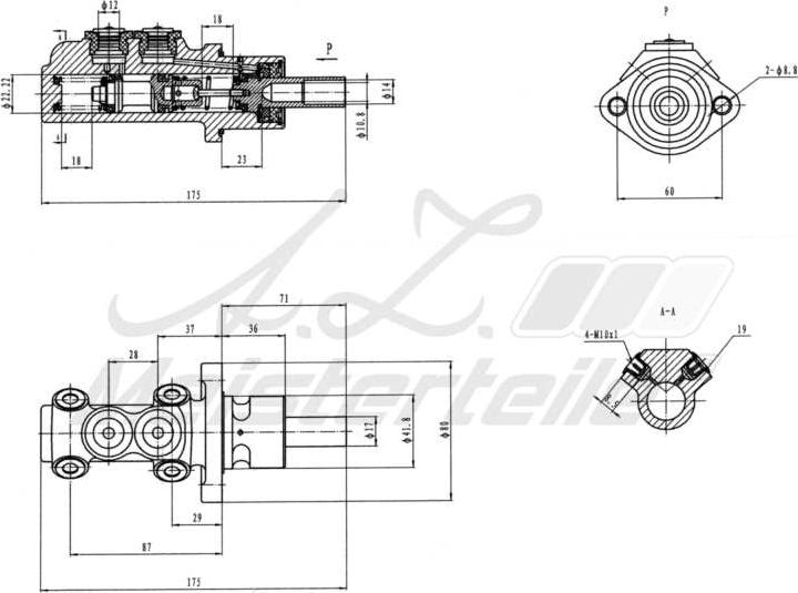 A.Z. Meisterteile AZMT-44-110-1032 - Brake Master Cylinder car-mod.net
